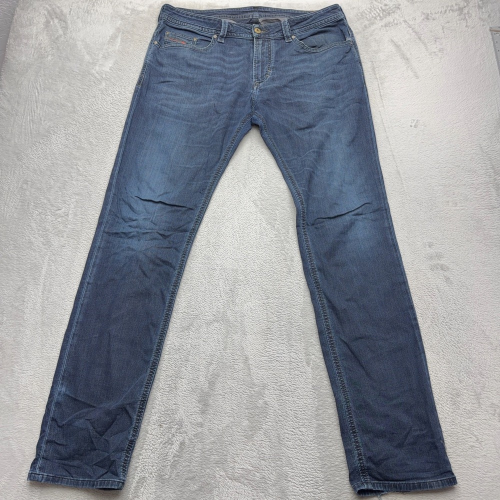 Diesel Jeans Mens 34 Blue Thavar JoggJeans Slim Fit Stretch Denim Sweatpants
